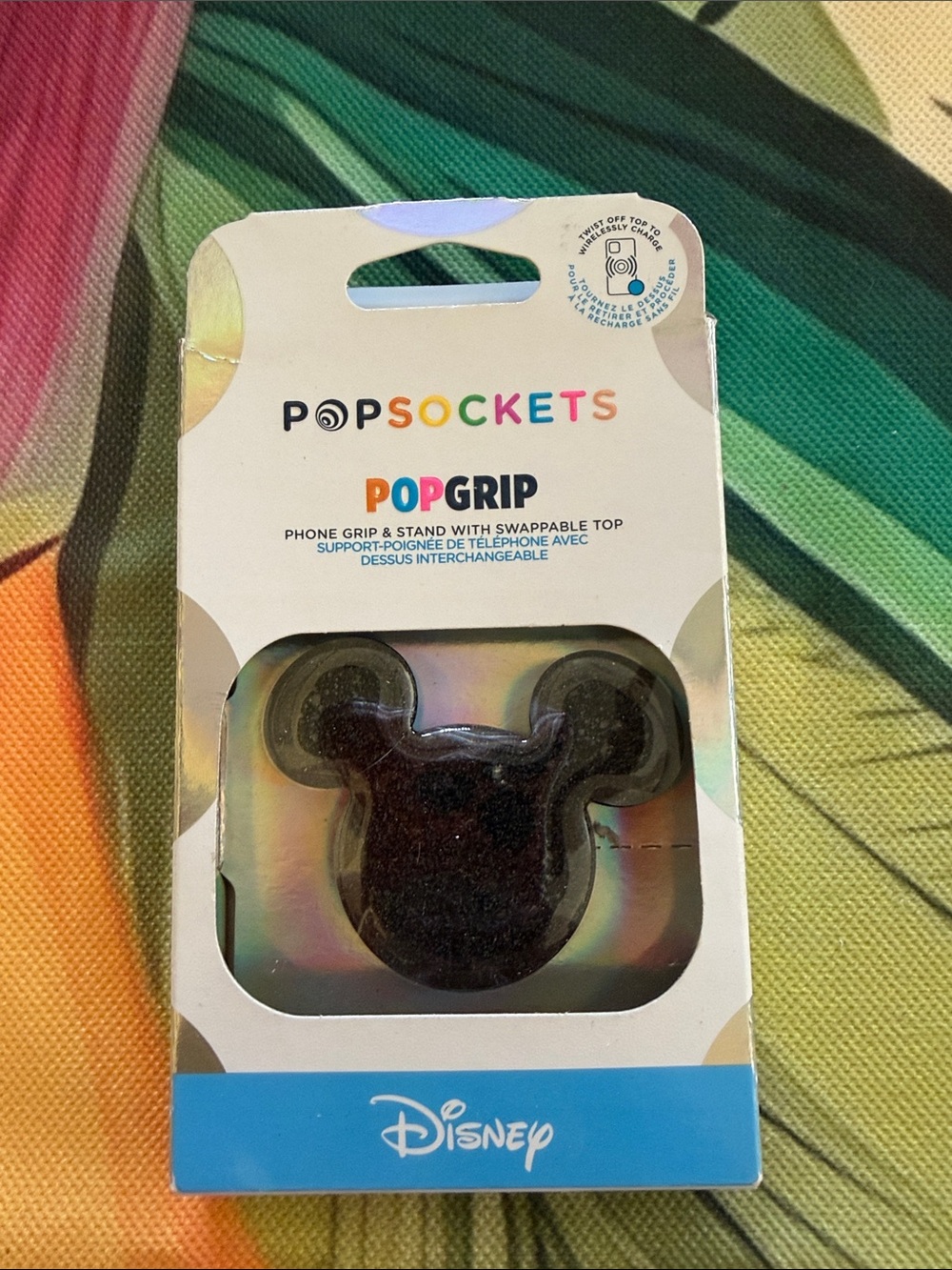 Disney Black Mickey Head PopSocket PopGrip Phone Grip